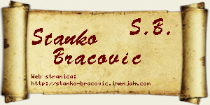 Stanko Bracović vizit kartica
